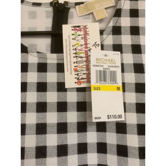 Michael Kors Gingham Print Dress - Picture 4 of 7